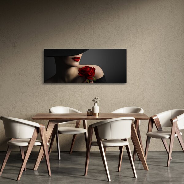 Slika - Žena s ružom (120x50 cm)