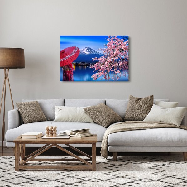 Slika - Pogled na vrh, Japan (90x60 cm)