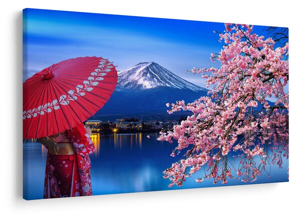 Slika - Pogled na vrh, Japan (90x60 cm)