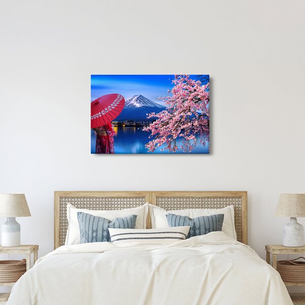 Slika - Pogled na vrh, Japan (90x60 cm)