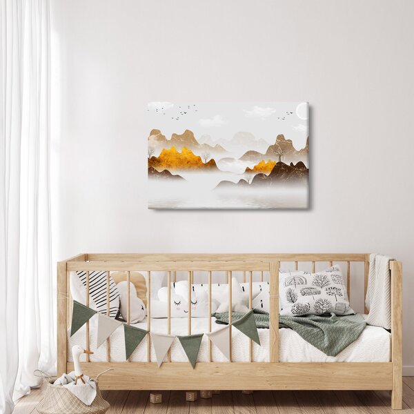 Slika - Planine u magli (90x60 cm)