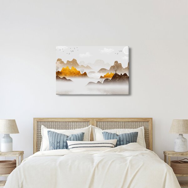 Slika - Planine u magli (90x60 cm)