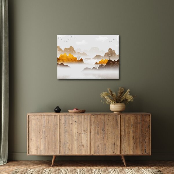 Slika - Planine u magli (70x50 cm)