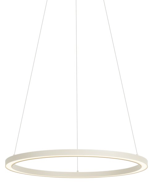 Dizajnerska viseća svjetiljka bež 60cm uklj. LED s 3 razine prigušivanja - Girello