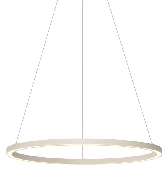 Dizajnerska viseća svjetiljka bež 80cm uklj. LED s 3-stupanjskim prigušivanjem - Girello