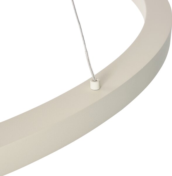 Dizajnerska viseća svjetiljka bež 80cm uklj. LED s 3-stupanjskim prigušivanjem - Girello