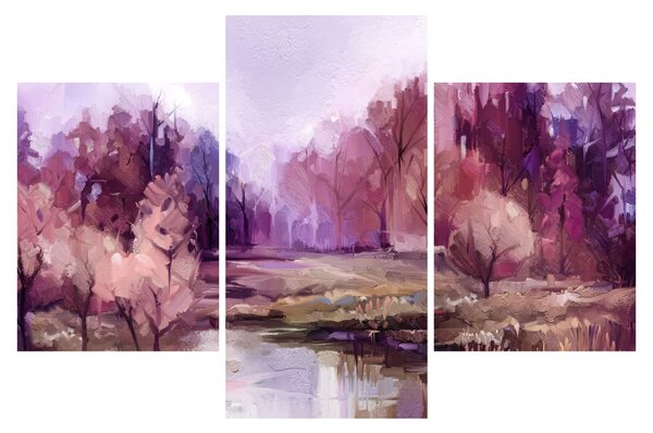 Slika - Jesenski pejzaž (90x60 cm)
