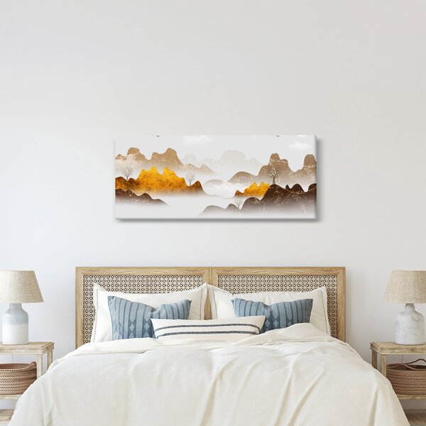 Slika - Planine u magli (120x50 cm)