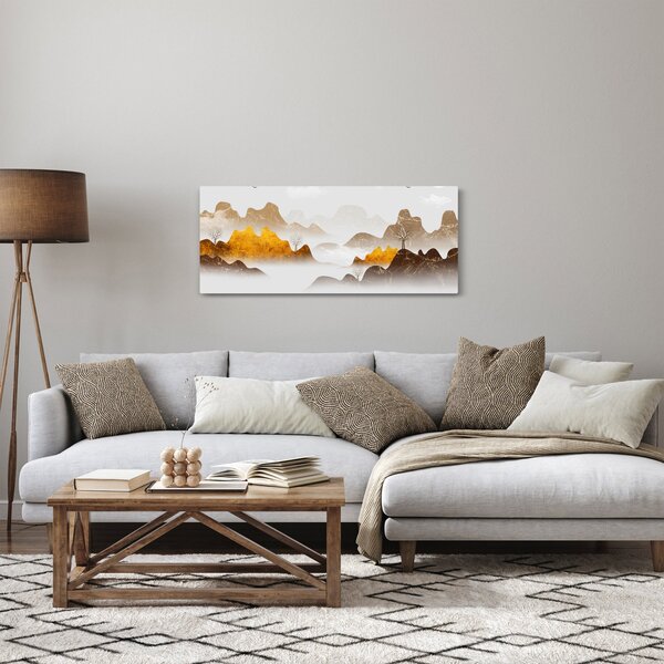Slika - Planine u magli (120x50 cm)