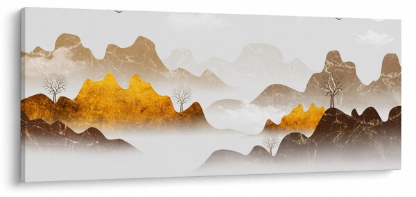Slika - Planine u magli (120x50 cm)