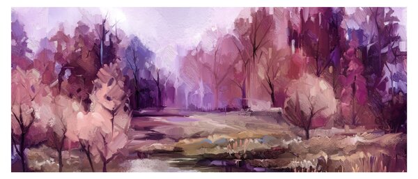 Slika - Jesenski pejzaž (120x50 cm)