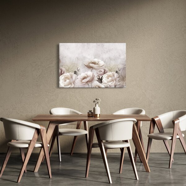 Slika - Ružičasti grmovi (90x60 cm)