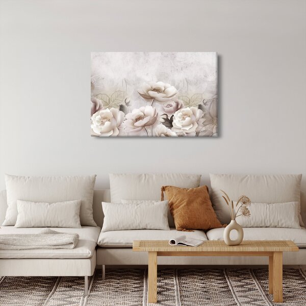 Slika - Ružičasti grmovi (90x60 cm)