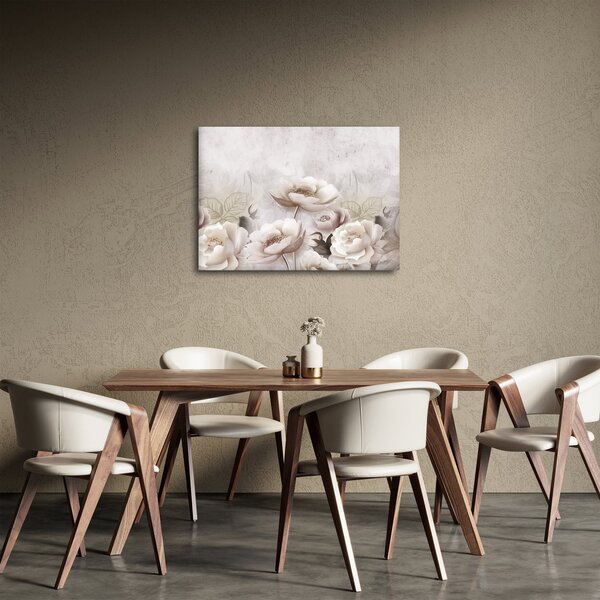 Slika - Ružičasti grmovi (70x50 cm)