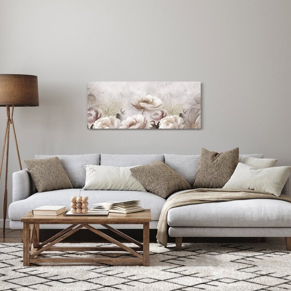 Slika - Ružičasti grmovi (120x50 cm)