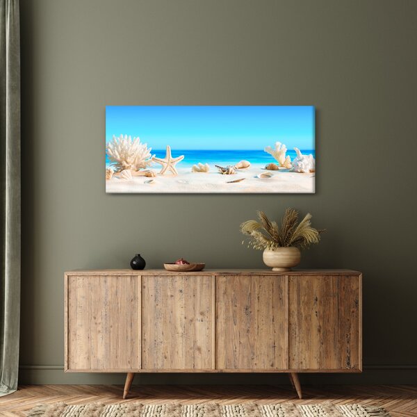 Slika - Mrtva priroda s školjkama (120x50 cm)