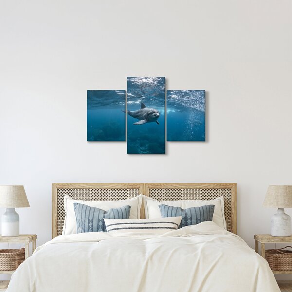 Slika - Dupin ispod površine mora (90x60 cm)