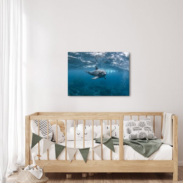 Slika - Dupin ispod površine mora (70x50 cm)