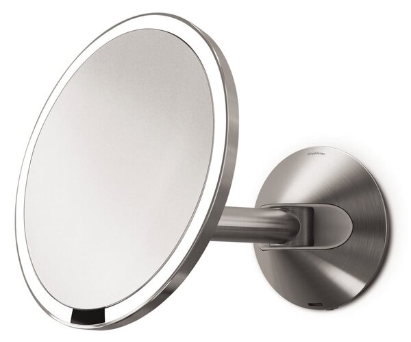 Zidno/kozmetičko ogledalo s osvjetljenjem/povećavajuće (5x) ø 20 cm Sensor – simplehuman