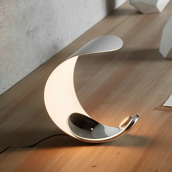CURL D76N1 STOLNA SVJETILJKA LED 8W 3000K SREBRNA LP1D760N100018