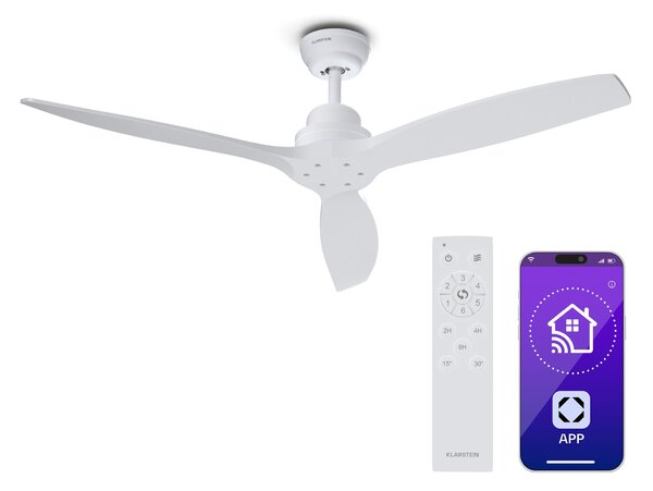 Klarstein Santa Elena Smart 52" stropni ventilator, 10260 m³/h, 6 postavki brzine, daljinski upravljač