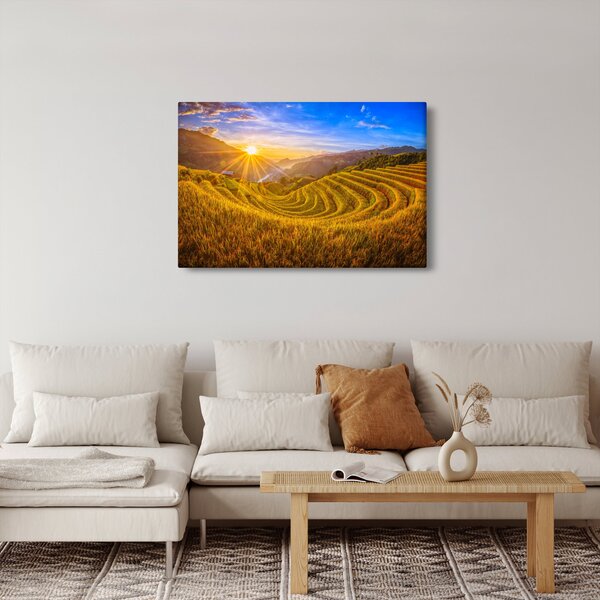Slika - Rižine terase u Vijetnamu (90x60 cm)