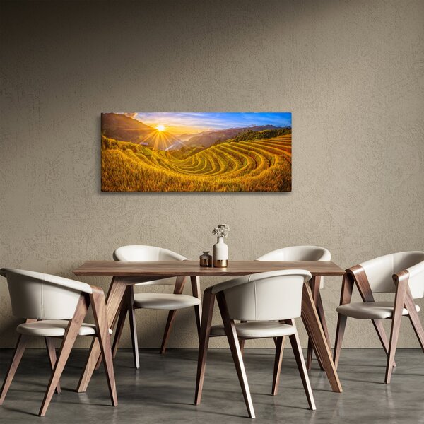 Slika - Rižine terase u Vijetnamu (120x50 cm)