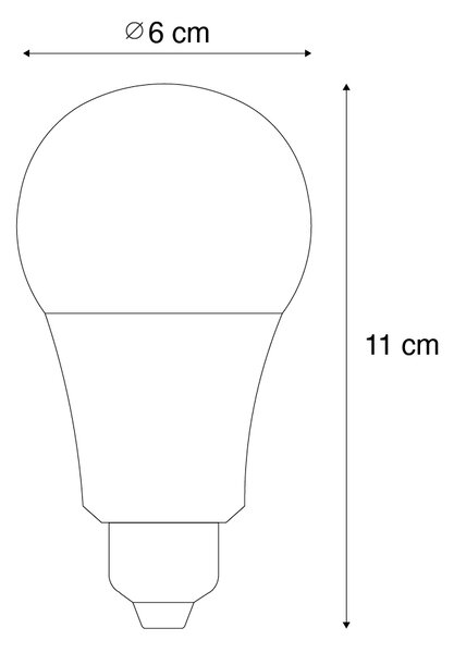 E27 Prigušiva LED Žarulja A60 Opal 9W 806lm 2700-6500K