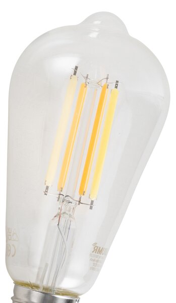 Set od 5 pametnih E27 prigušivih LED žarulja ST64 prozirne 7W 806 lm 2700-6500K Zigbee