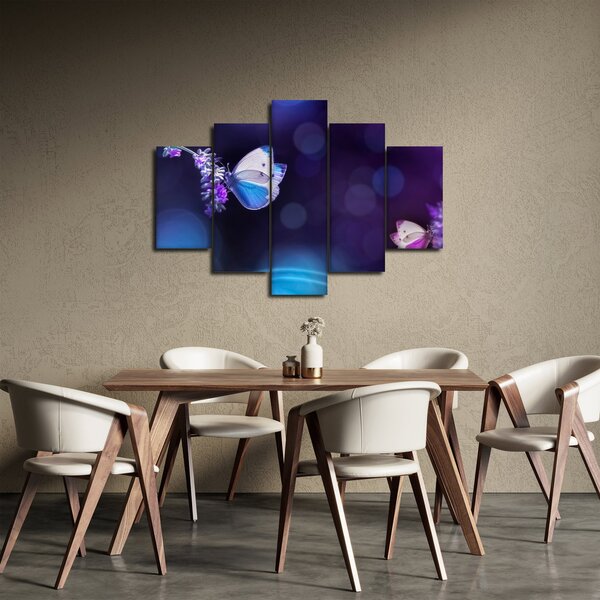 Slika - Leptiri na lavandi (150x105 cm)