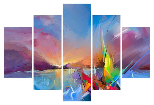 Slika - Zalazak sunca (150x105 cm)