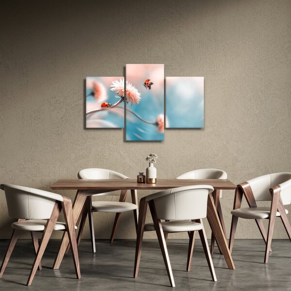 Slika - Bubamare na cvijetu (90x60 cm)