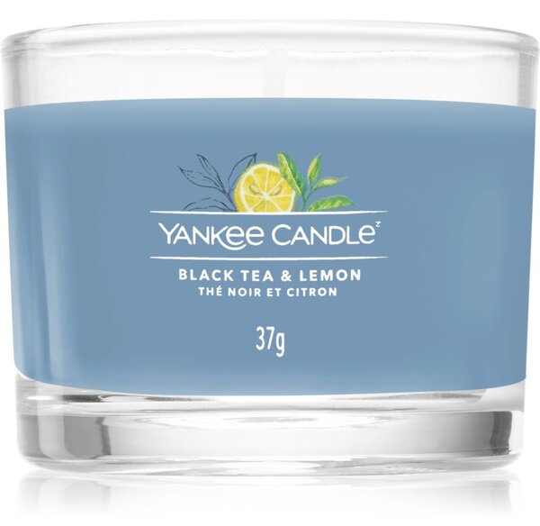 Yankee Candle Black Tea & Lemon mala mirisna svijeća bez staklene posude glass 37 g