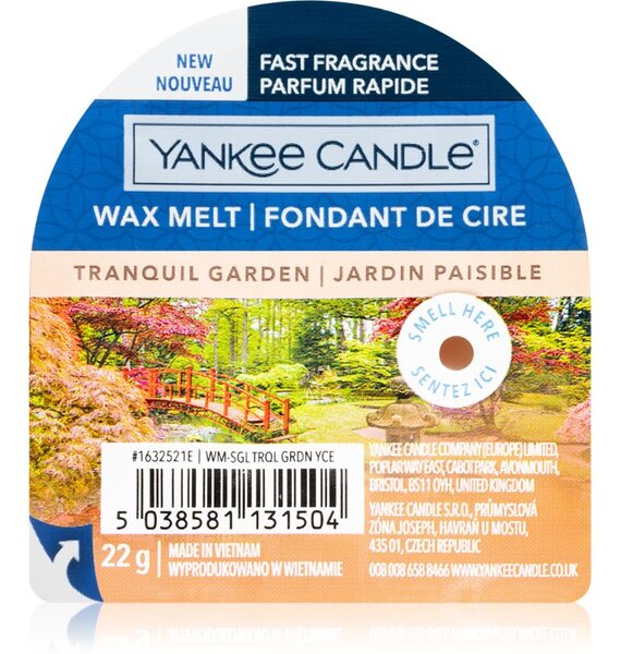 Yankee Candle Tranquil Garden vosak za aroma lampu 22 g