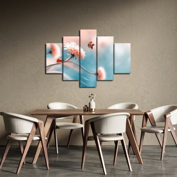 Slika - Bubamare na cvijetu (150x105 cm)