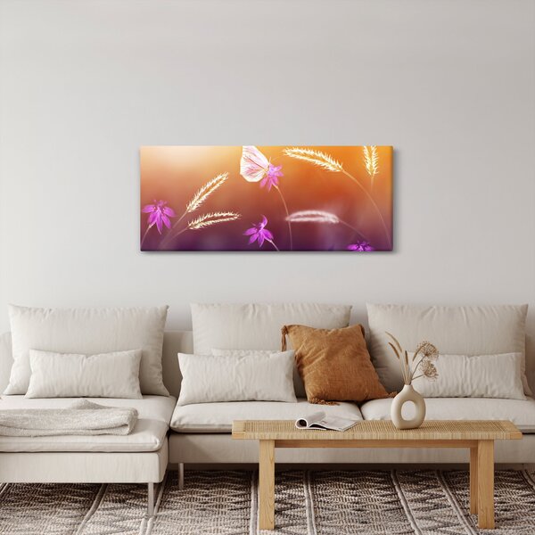 Slika - Ružičasti leptir (120x50 cm)