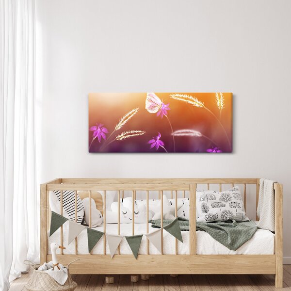 Slika - Ružičasti leptir (120x50 cm)