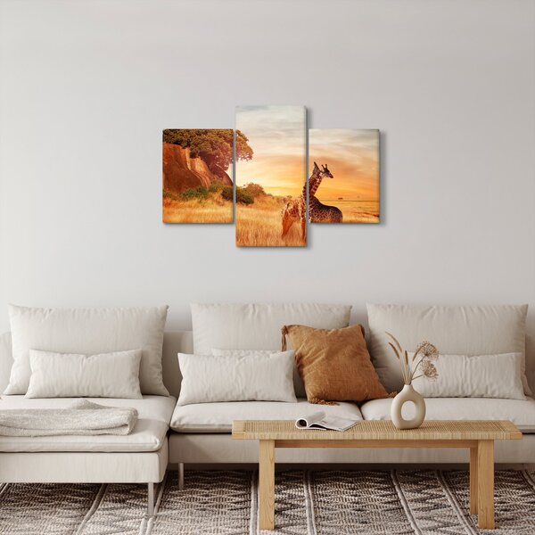 Slika - Žirafe u Africi (90x60 cm)