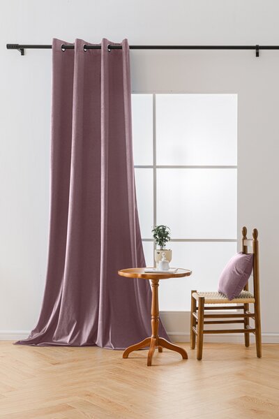 Svijetlo ljubičasta zamračujuća zavjesa VELVET 140x250 cm Sistem za vješanje: Traka za nabiranje