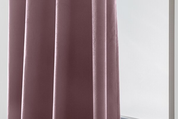 Svijetlo ljubičasta zamračujuća zavjesa VELVET 140x250 cm Sistem za vješanje: Traka za nabiranje