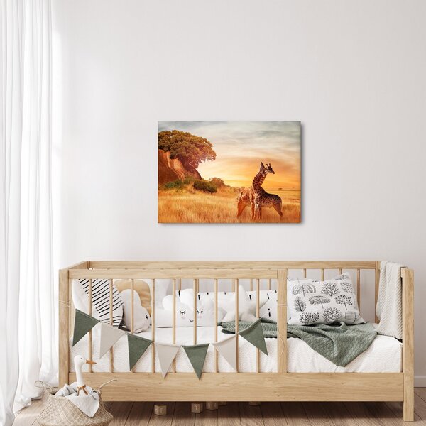 Slika - Žirafe u Africi (70x50 cm)