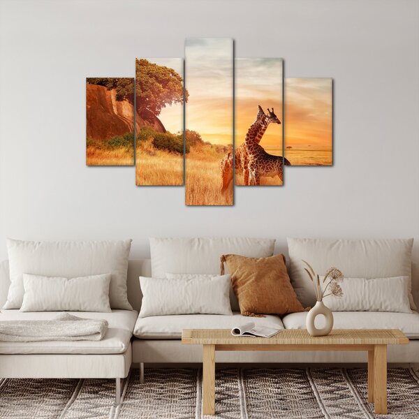 Slika - Žirafe u Africi (150x105 cm)