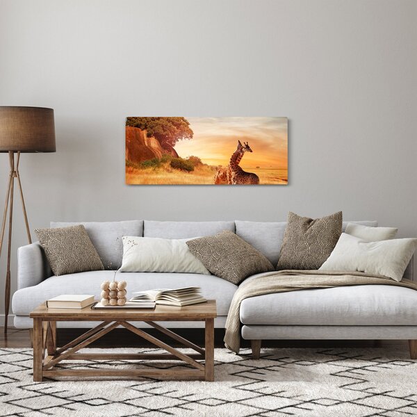Slika - Žirafe u Africi (120x50 cm)