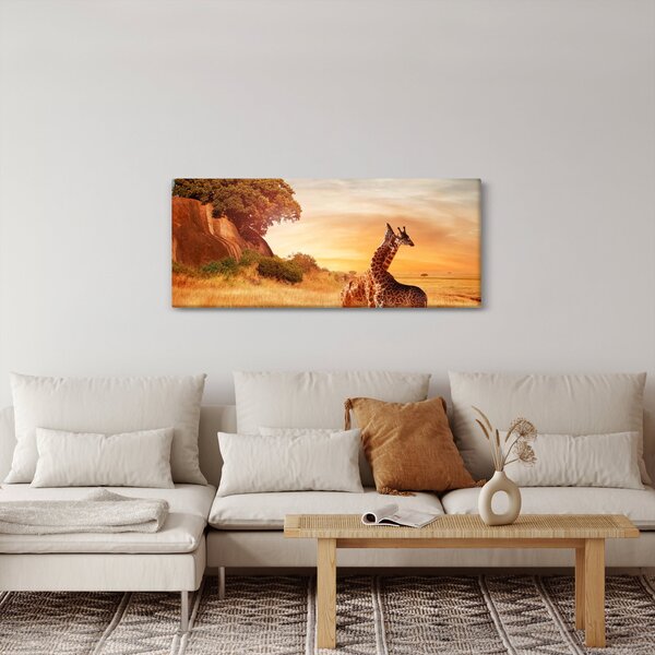 Slika - Žirafe u Africi (120x50 cm)