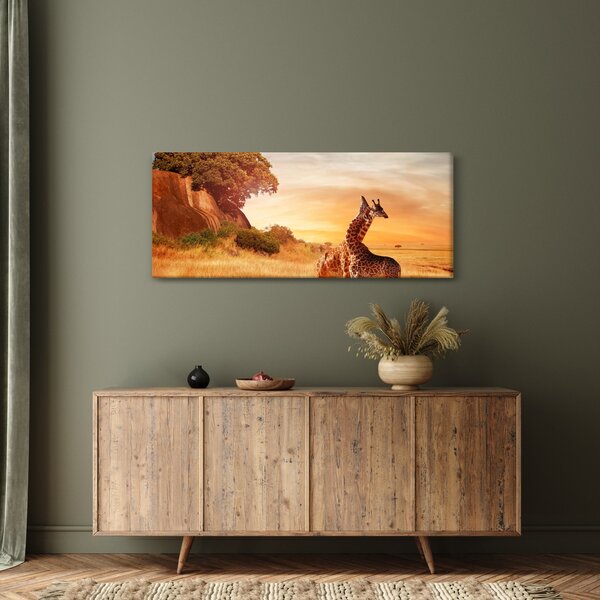 Slika - Žirafe u Africi (120x50 cm)