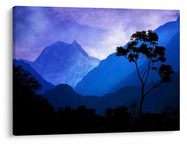 Slika - Noćno nebo u Nepalu (70x50 cm)