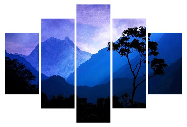 Slika - Noćno nebo u Nepalu (150x105 cm)