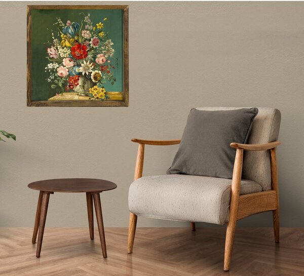 Zidna slika Vintage Flowers, 50 x 50 cm