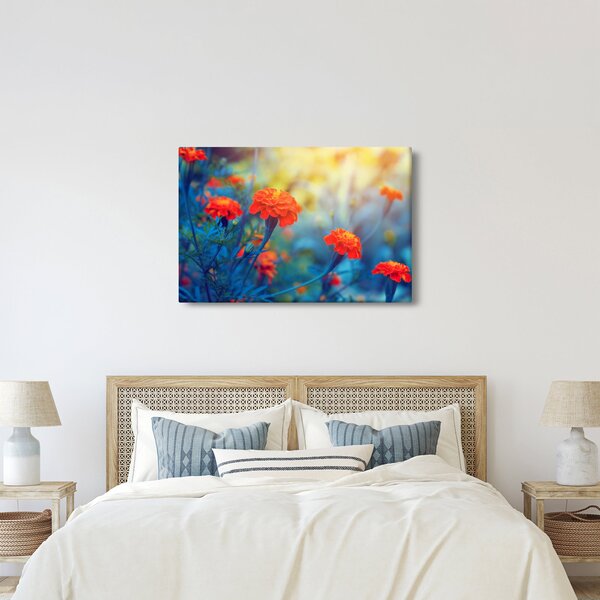 Slika - Narančasti cvjetovi (90x60 cm)