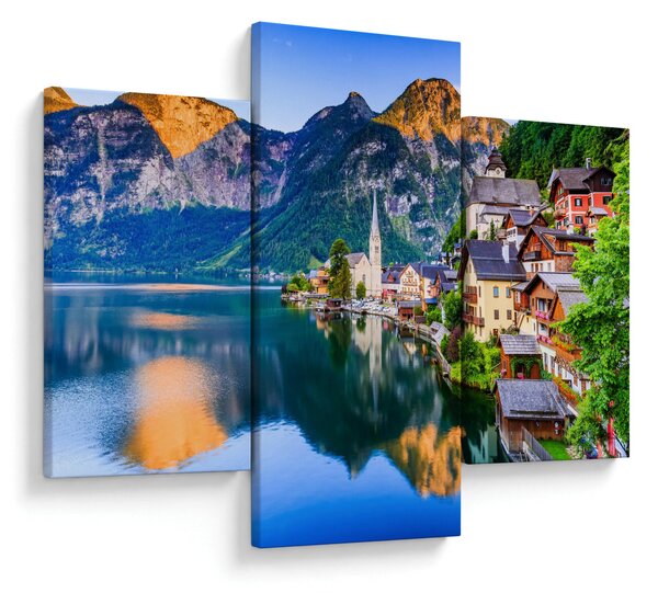 Slika - Alpsko selo (90x60 cm)